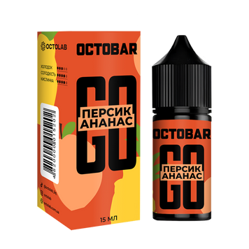 Набір Octobar GO 30 мл Pineapple peach (зі смаком ананаса та персика) Oct-GO-007 фото