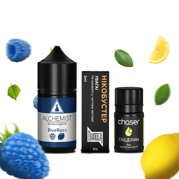 Набір Alchemist 30 мл Blue Razz  (зі смаком голубої малини та лимону) Al-001 фото