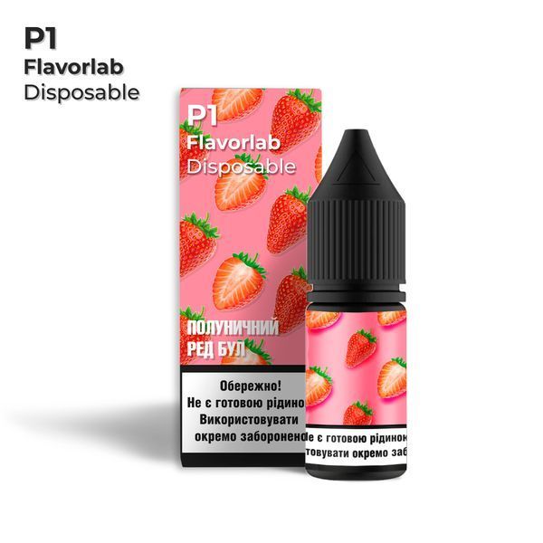 Набір Flavorlab P1 10 мл Strawberry red bull (зі смаком полуничного енергетика) FLA-P1-007 фото Набір Flavorlab P1 10 мл Strawberry red bull (зі смаком полуничного енергетика) FLA-P1-007 фото