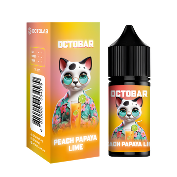 Набір Octobar NFT 30мл Peach papaya lime (зі смаком персика, папаї та лайма) Oct-NFT-035 фото